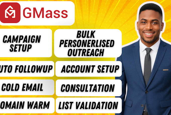 setup gmass and do personalized cold email outreach